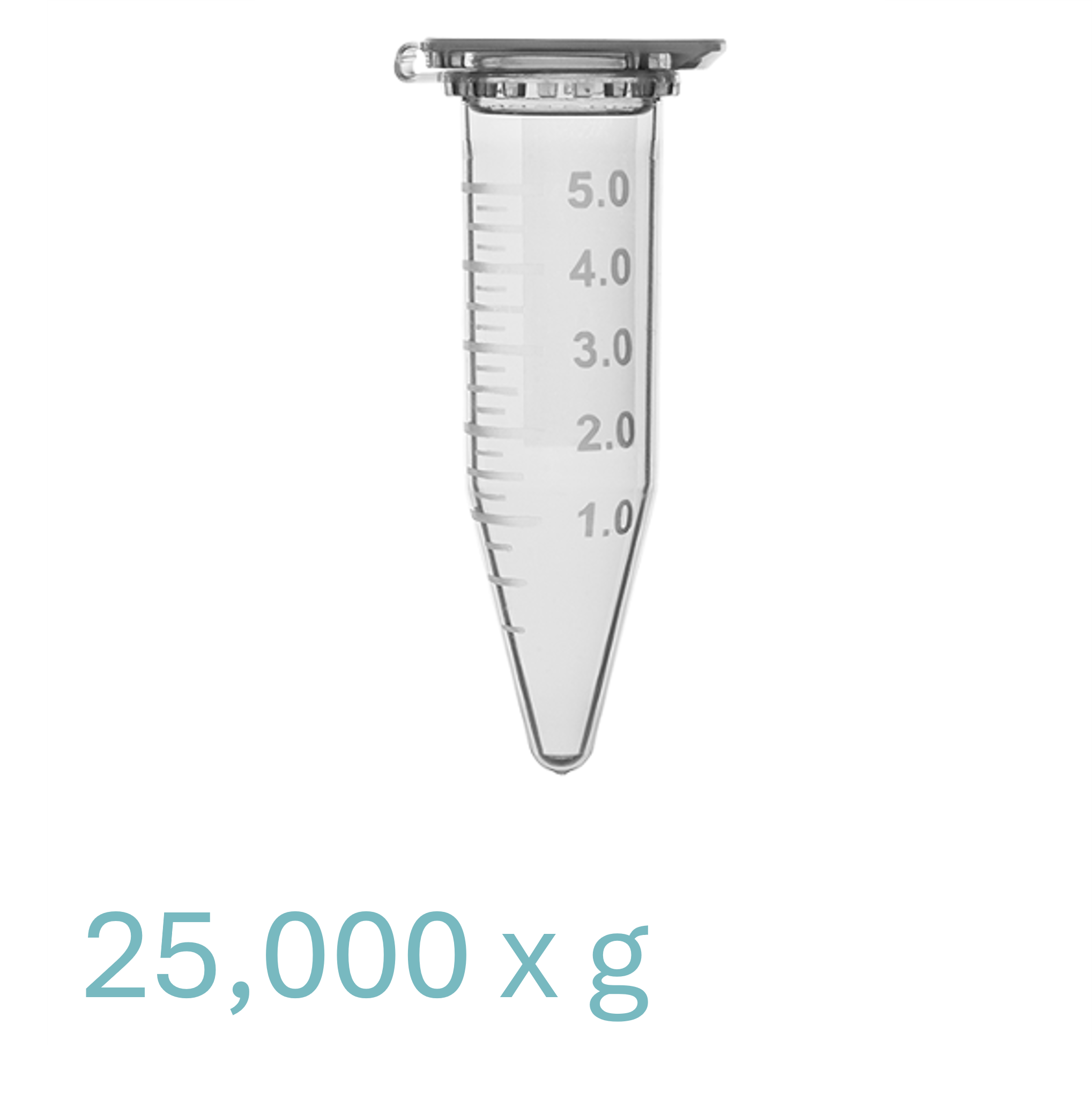 星月基因銷售的5mL微量離心管，可承受RCF 25000 g 的離心力